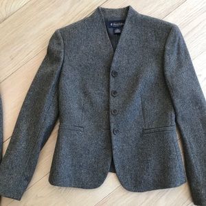 Brooks brothers woven blazer set with skirt